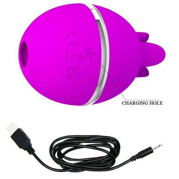 PRETTY LOVE - GEMINI BALL LILA. RUNDER VIBRATOR AUS SILIKON – Bild 3