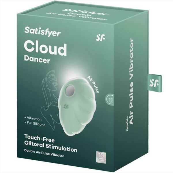 SATISFYER - CLOUD DANCER GREEN AIR PULSE VIBRATOR – Bild 5