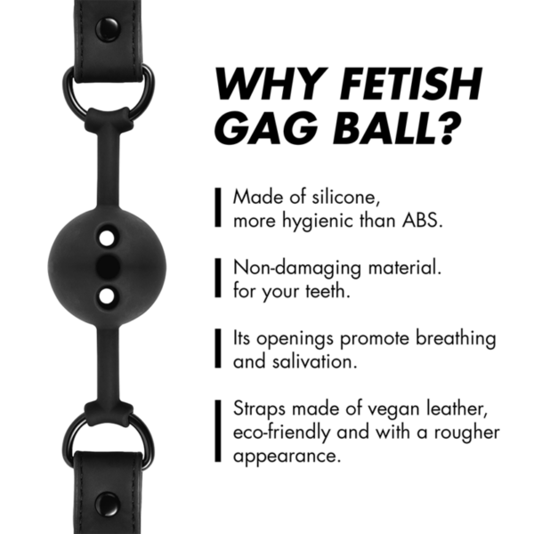 FETISH SUBMISSIVE BONDAGE - ATMUNGSAKTIVER BALLKNOPF AUS SILIKON – Bild 4