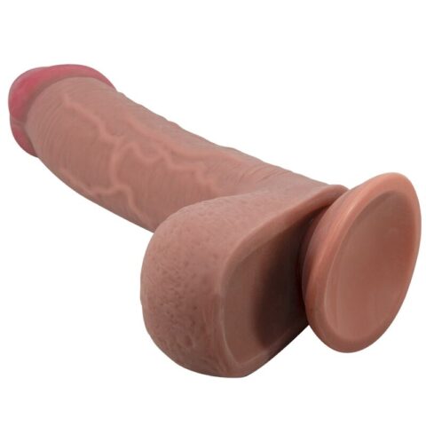 PRETTY LOVE - REALISTISCHER DILDO DER SLIDING SKIN-SERIE MIT SLIDING SKIN-SAUGNAPF BRAUN 23