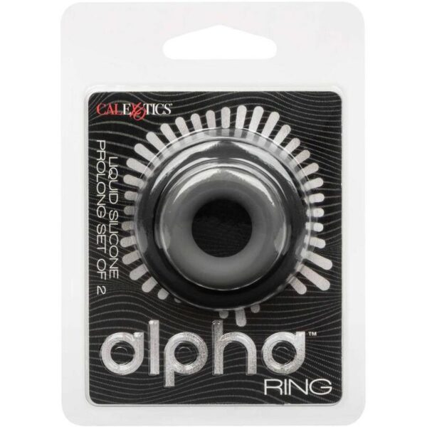 CALEXOTICS - ALPHA PROLONG SET MIT 2 RINGEN GRAU – Bild 2