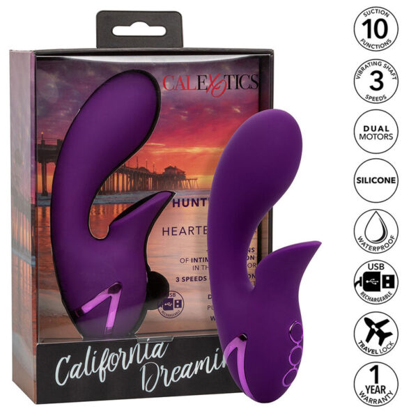 CALEXOTICS - HUNTINGTON BEACH HEARTBREAKER STIMULATOR & SUCKER LILA VON CALIFORNIA DREAMING – Bild 2