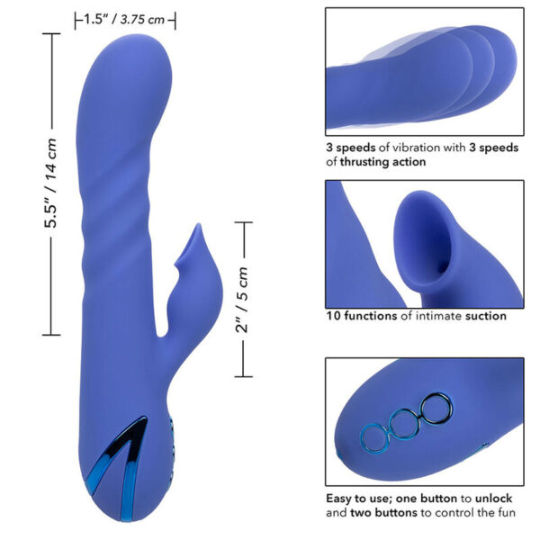 CALEXOTICS - LA LOVE VIBRATOR & SUCKER BLAU VON CALIFORNIA DREAMING – Bild 9