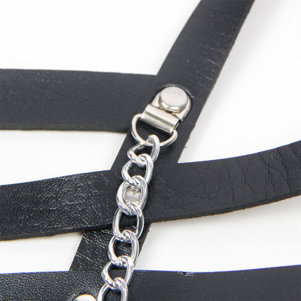 SUBBLIME - KORSETT HARNESS MIT KETTE DETAIL EINE GRÖSSE – Bild 5