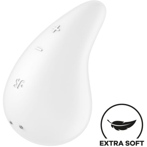 SATISFYER - DEW DROP VIBRATOR AUFLEGEN WEISS