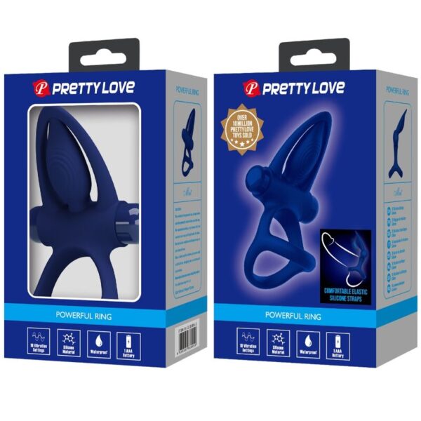 PRETTY LOVE - MAT DOPPELRING MIT VIBRATION & STIMULATOR BLAU – Bild 10