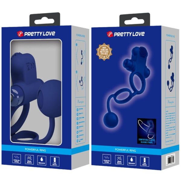 PRETTY LOVE - REMINGTON DOPPELVIBRATIONSRING MIT STECKER BLAU – Bild 10