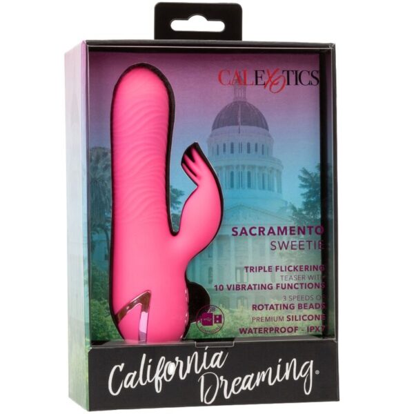 CALEXOTICS - SACRAMENTO SWEETIE VIBRATOR RABBIT PINK VON CALIFORNIA DREAMING – Bild 10