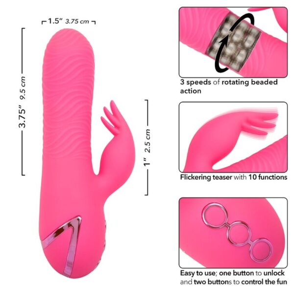 CALEXOTICS - SACRAMENTO SWEETIE VIBRATOR RABBIT PINK VON CALIFORNIA DREAMING – Bild 7