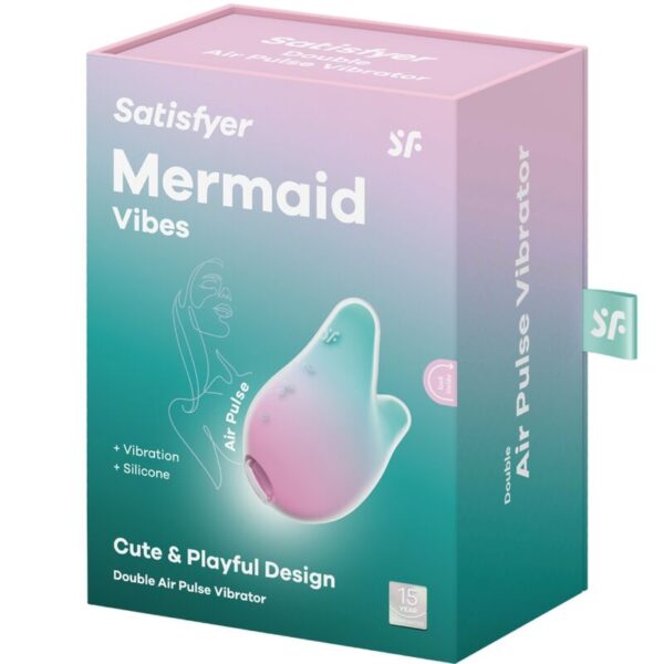 SATISFYER - MERMAID VIBES STIMULATOR & VIBRATOR MINT UND PINK – Bild 5