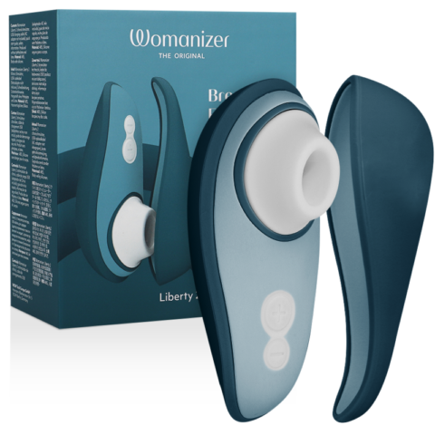 WOMANIZER - LIBERTY 2 KLITORIS-STIMULATOR & SAUGER BLAU