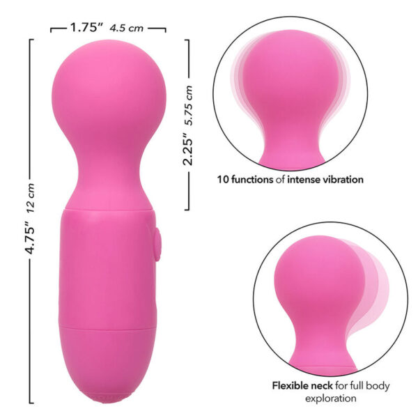 CALEXOTICS - FIRST TIME WIEDERAUFLADBARER MASSAGER 10 VIBRATIONEN ROSA – Bild 8