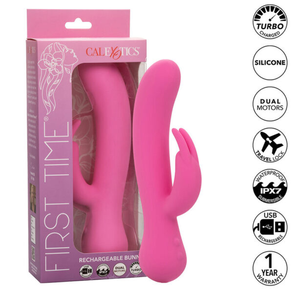 CALEXOTICS - FIRST TIME VIBRATOR RABBIT WIEDERAUFLADBAR ROSA