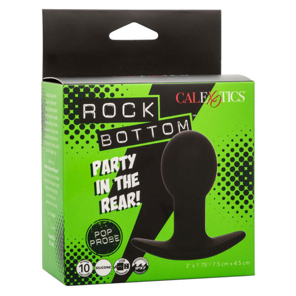 CALEXOTICS - ROCK BOTTOM ANAL PLUG 10 VIBRATIONEN SILIKON SCHWARZ – Bild 10