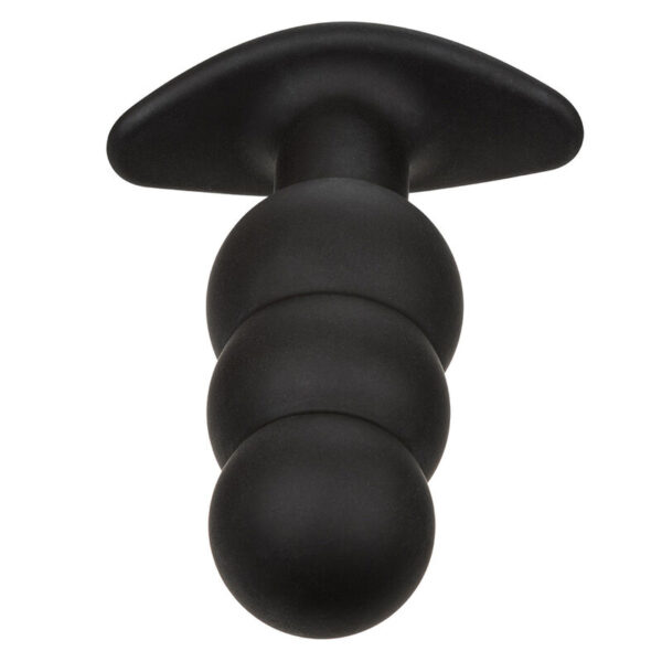 CALEXOTICS - ROCK BOTTOM ANAL PLUG MIT PERLEN 10 VIBRATIONEN SILIKON SCHWARZ – Bild 5