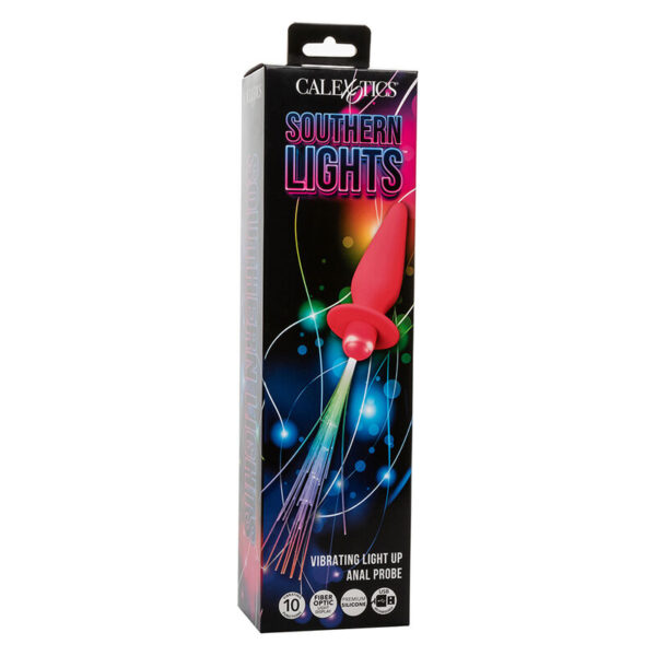 CALEXOTICS - SOUTHERN LIGHTS LIGHT UP LEUCHTENDE ANALSTECKER 10 VIBRATIONEN SILIKON ROSA – Bild 8