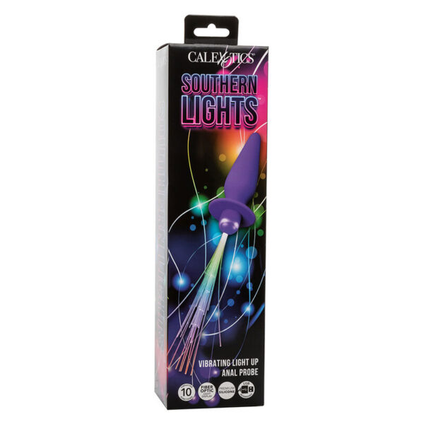 CALEXOTICS - SOUTHERN LIGHTS LIGHT UP LEUCHTENDE ANALSTECKER 10 VIBRATIONEN SILIKON LILA – Bild 8