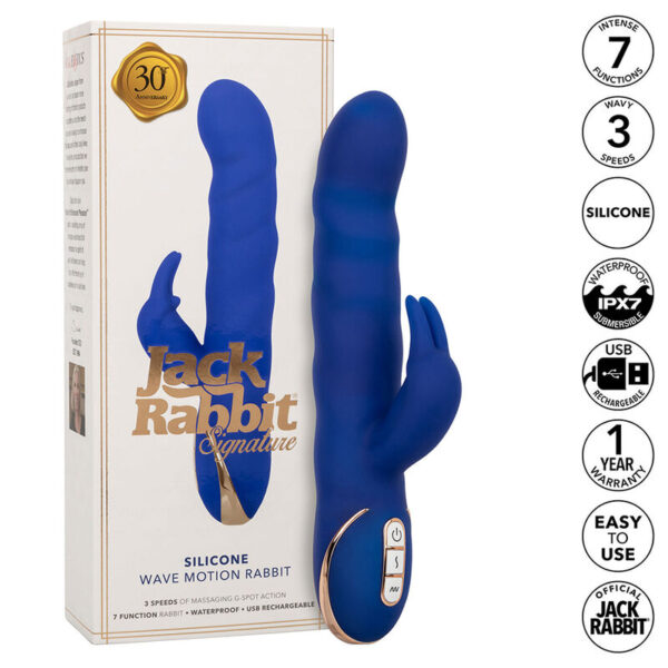 CALEXOTICS - JACK RABBIT VIBRATOR WELLENBEWEGUNG BLAU