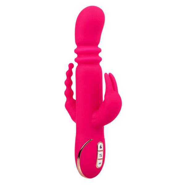 CALEXOTICS - JACK FANTASY DREIFACH BEHEIZTER VIBRATOR RABBIT ROSA – Bild 2