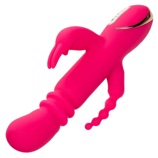 CALEXOTICS - JACK FANTASY DREIFACH BEHEIZTER VIBRATOR RABBIT ROSA – Bild 5