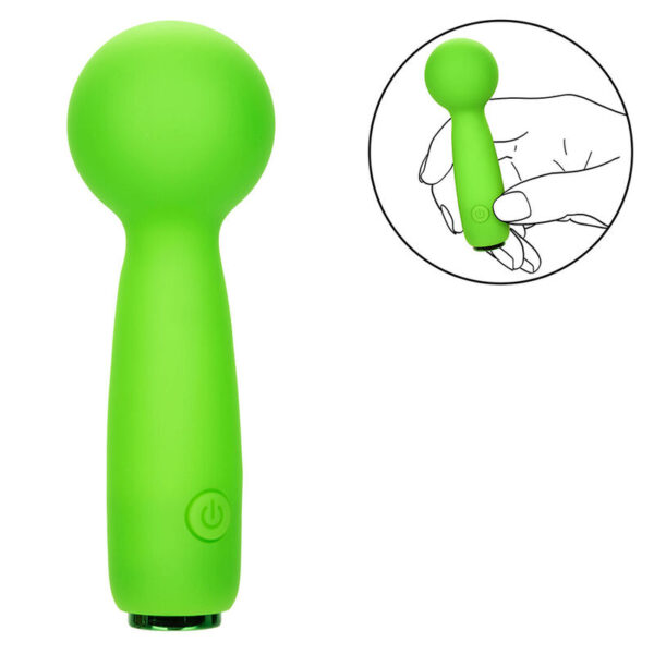 CALEXOTICS - NEON VIBES THE BUBBLY VIBE MINI-MASSAGER 10 VIBRATIONEN GRÜN – Bild 6