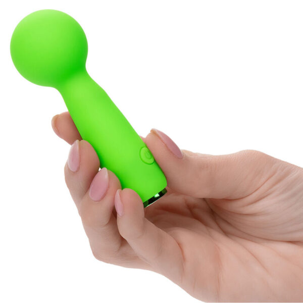 CALEXOTICS - NEON VIBES THE BUBBLY VIBE MINI-MASSAGER 10 VIBRATIONEN GRÜN – Bild 5