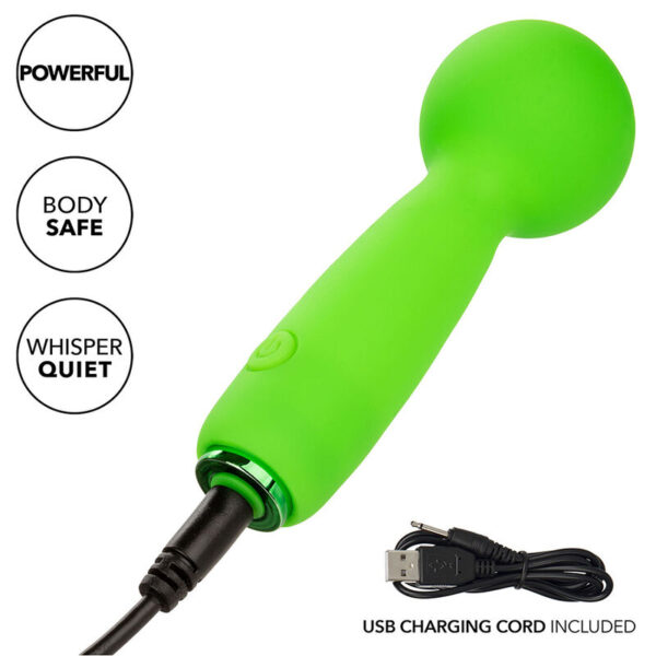 CALEXOTICS - NEON VIBES THE BUBBLY VIBE MINI-MASSAGER 10 VIBRATIONEN GRÜN – Bild 8