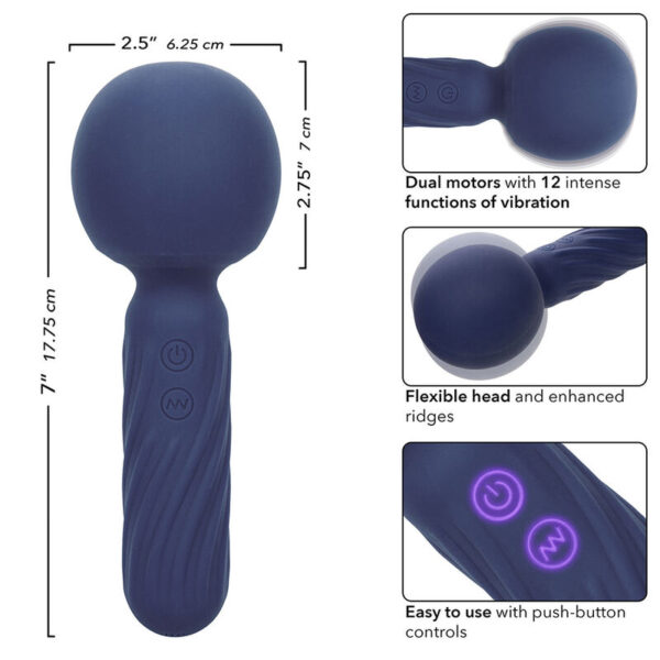 CALEXOTICS - CHARISMA SEDUCTION MASSAGER 12 FUNKTIONEN 17,75 CM X 6,25 CM LILA – Bild 7