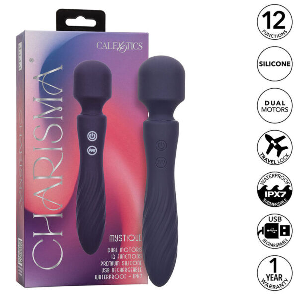 CALEXOTICS - CHARISMA MYSTIQUE MASSAGER DOPPELMOTOR 12 FUNKTIONEN 20