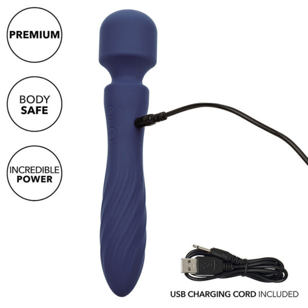 CALEXOTICS - CHARISMA MYSTIQUE MASSAGER DOPPELMOTOR 12 FUNKTIONEN 20,5 CM X 4,5 CM LILA – Bild 7