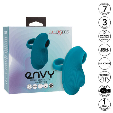 CALEXOTICS - ENVY HANDROLLING-BALL-MASSAGER 7 VIBRATIONEN BLAU