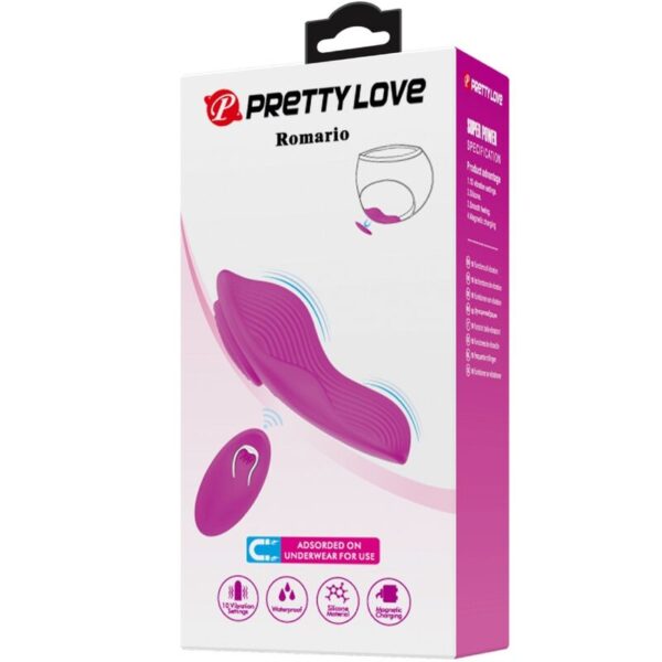 PRETTY LOVE - ROMARIO AUFLEGBARER KLITORIS-STIMULATOR MIT FERNBEDIENUNG ROSA – Bild 9