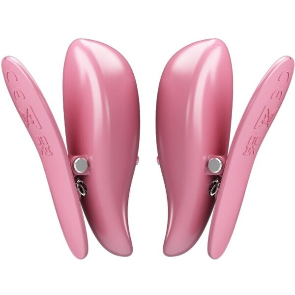 PRETTY LOVE - CAILEY NIPPELKLEMMEN 10 VIBRATIONEN FERNBEDIENUNG ROSA – Bild 3