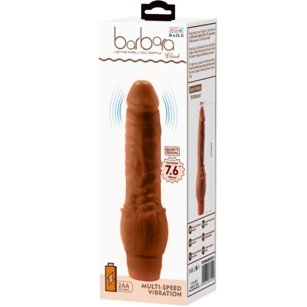 BAILE - BARBARA REALISTISCHER VIBRATOR 19,5 CM MULATTE – Bild 6