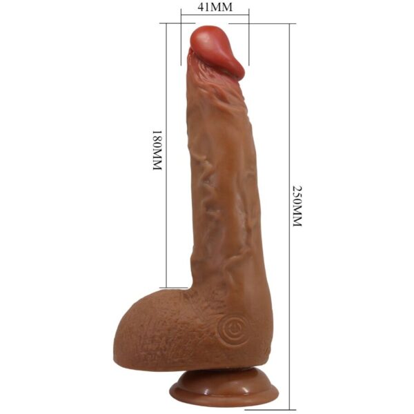 BAILE - SCHÖNER WILKS 5 EINSTELLUNGEN REALISTISCHER VIBRATOR 25 CM MULATO – Bild 3